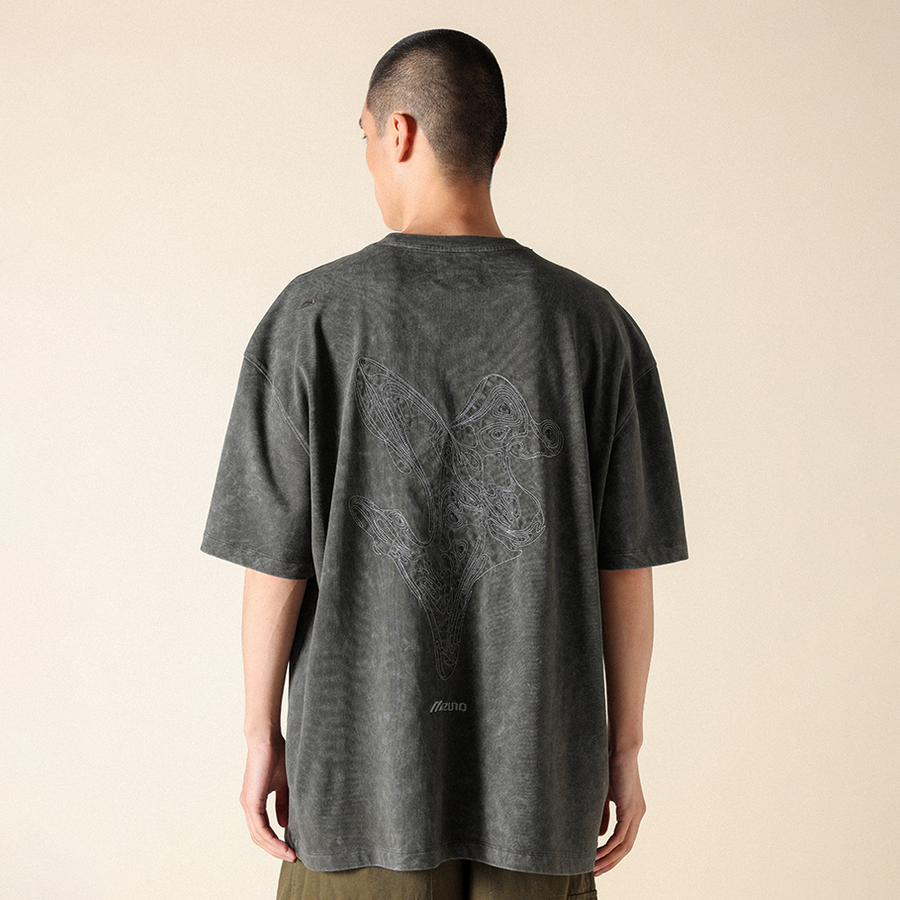Mizuno Sportstyle FloraTech T-shirt Peat Charcoal